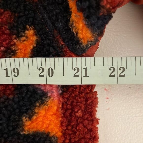 SAGE Collective Women's Red Faux Shearling Pullover Quarter Zip Small NWT - Picture 8 of 9